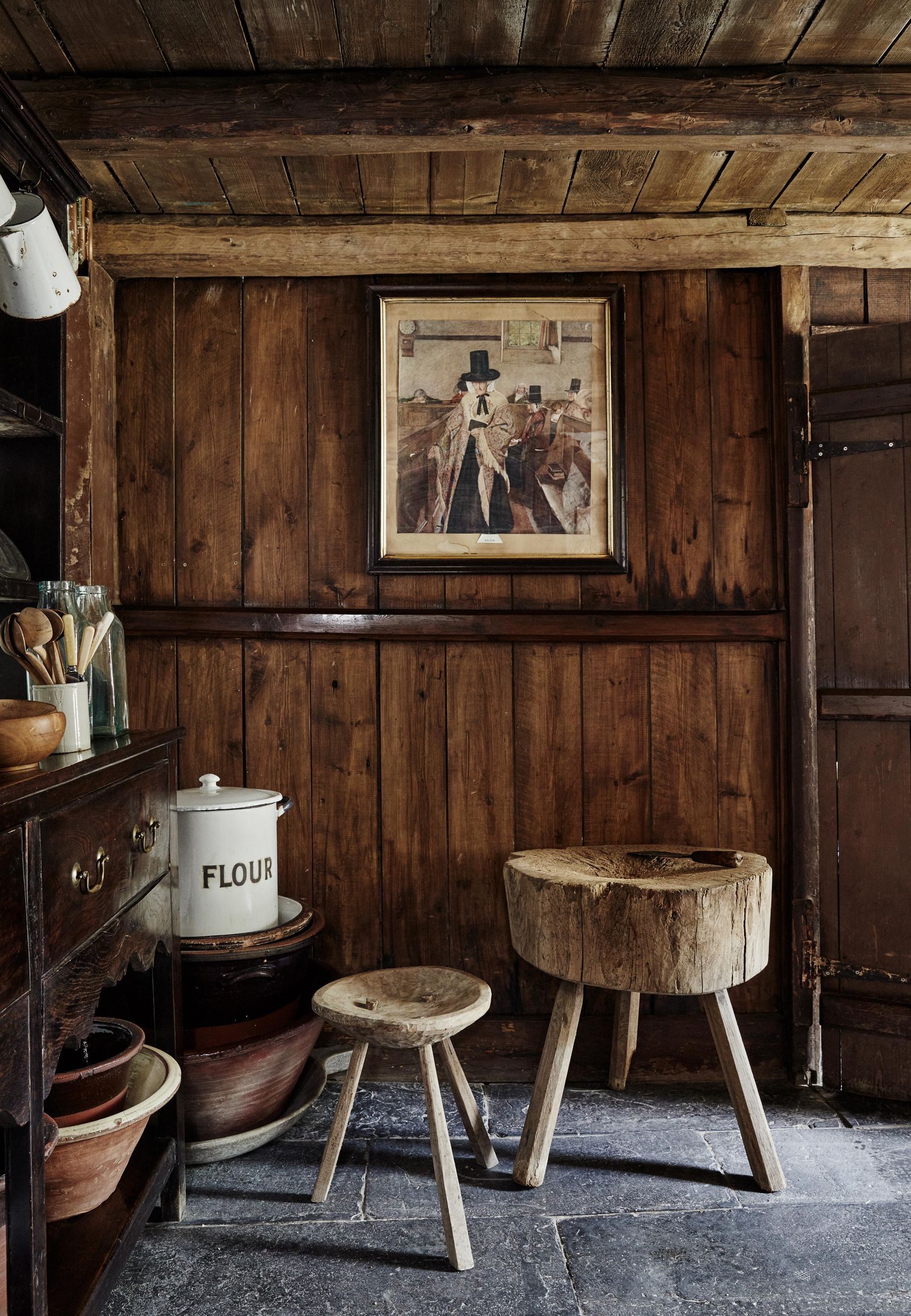 This rare and remote 18thcentury Carmarthenshire cottage features the ‘Salem print  which once featured in a Victorian...